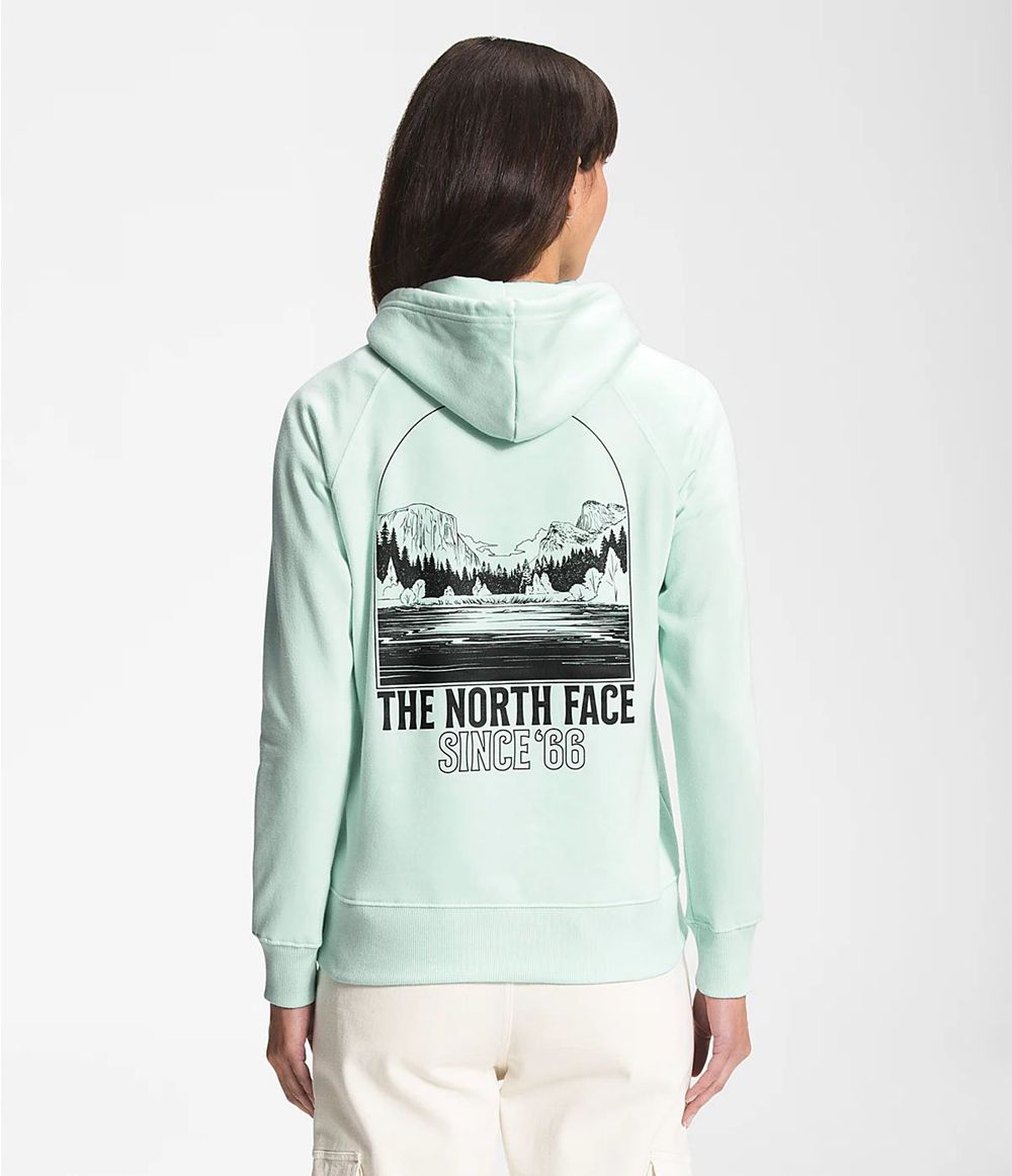 The North Face Mountain Peace Kapuzenpullover Damen - Türkis CH-663DOFP